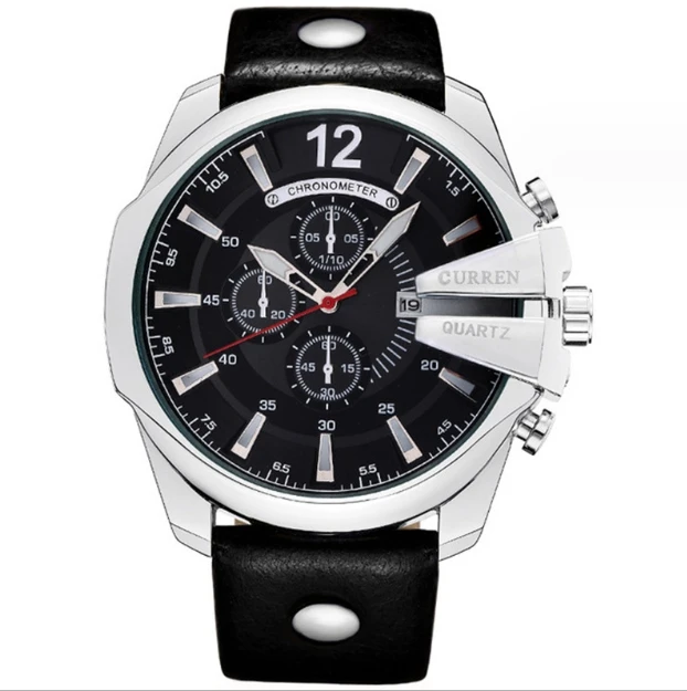 Curren 8176 Mens Wrist Watch Big Dial Calendar Business Quartz Watch Lux... - $30.33