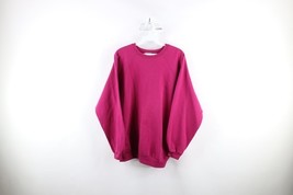 Vintage 90s Streetwear Womens XL Distressed Blank Crewneck Sweatshirt Ma... - $31.14