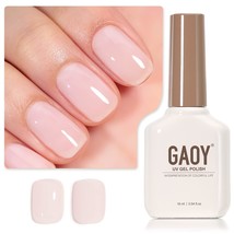 GAOY Sheer Light Pink Gel Nail Polish, 16ml Jelly Milky 1352 - £9.08 GBP