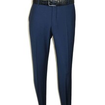 Men Suit BERLUSCONI Turkey Italian Wool 180's Single Breasted K442-12 Navy image 11