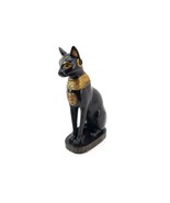Veronese Design Black Egyptian Bastet Cat Figurine Vintage 2000 7 1/2&quot; Tall - £21.47 GBP