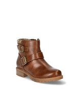 Wonder Nation Big Girls Sweater Knit Boots Size 1 Chestnut Side Zip - $455.97 MXN