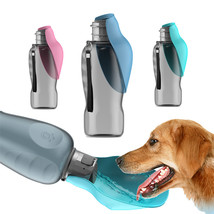800ml Dogs Water Bottle Portable High Capacity Leakproof Pet Foldable Drinking B - £14.26 GBP+