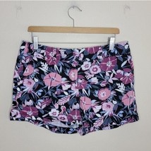 Loft Outlet | Pink Purple Floral Shorts 3.5&quot; Inseam, womens size 8 - £13.59 GBP
