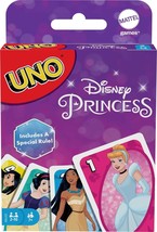 UNO Disney Princesses Card Game for Kids Family Themed Deck Special Rule... - £18.71 GBP