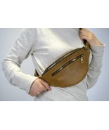 Vintage Brown Leather Fanny Pack, Everyday Small Crossbody Bag, Hand Mad... - £74.70 GBP
