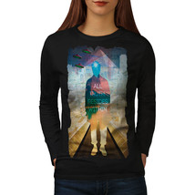 Wellcoda Truth Is Within Womens Long Sleeve T-shirt, Pyramids Casual Design - £19.28 GBP