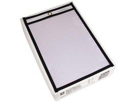 Stitched Shop Ticket Holders 6&quot; x 9&quot; 25 count BOX Clear both sides C-Lin... - $639.48 MXN