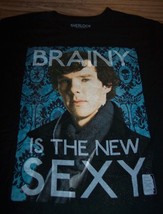 SHERLOCK Brainy Is The New Sexy BBC T-Shirt  Holmes MENS MEDIUM NEW w/ TAG - £16.20 GBP