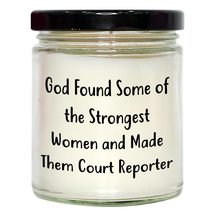 Funny Court Reporter Gifts for Women from Men on Christmas - 9oz Vanilla Soy Can - £19.73 GBP