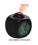 Projection Alarm Clock Talking LCD Multi-function Time &amp; Temperature Dis... - £11.42 GBP