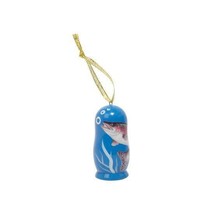 Rainbow Trout Fish Wooden Russian Mini Handmade Handcrafted Hanging Ornament - £7.73 GBP