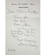 LEONID KINSKEY Autographed Signed Fan Letter SASCHA the Bartender CASABL... - $1,491.06 MXN