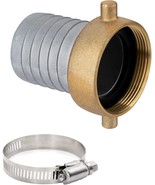 Eastrans Aluminum Female Hose Fitting With Brass Nut, 1.5 Inch Pin Lug Hose - $40.98