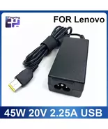 Laptop Charger 45W 20V 2.25a Slim Tip AC Adapter Adlx45ncc3a For Lenovo ... - $16.99+
