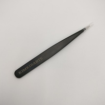 KIMRDIABTE Artificial eyelash tweezers Stainless steel Lash Tweezers, Bl... - $10.99