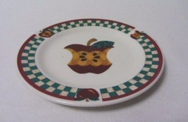 TABLETOPS UNLIMITED &quot;A&quot; IS FOR APPLE SALAD LUNCH PLATE 7 1/2&quot; CERAMIC - £5.42 GBP