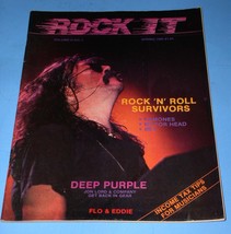 Deep Purple Rock It Magazine Vintage 1985 John Lord Flo &amp; Eddie - £23.83 GBP