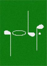 Pepita Needlepoint Canvas: Golf Word, 7&quot; x 10&quot; - $50.00+