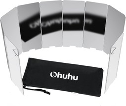 Stove Windscreen, Ohuhu Camp Stove Windscreen 10 Plates Aluminum, Cooking - $25.99