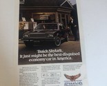 1980’s Buick Skylark Vintage Print Ad Advertisement pa10 - £6.22 GBP