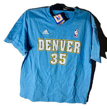 Adidas Juventud Denver Kenneth Faried #35 Camiseta Manga Corta Azul Grande - £11.66 GBP