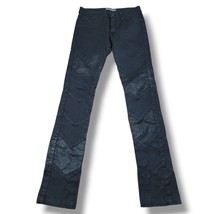 Superfine Jeans Size 27 W28&quot;xL31&quot; Chevron Liberty Jeans Skinny Jeans Black Denim - £31.27 GBP