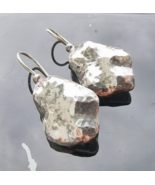 SILPADA 925 STERLING SILVER NUGGET EARRINGS LOCKING WIRES W1448 - $45.54