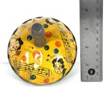 Vintage Tin Litho Noisemaker Bell w/ Wooden Handle (Circa 1950&#39;s) Kirchh... - $12.18