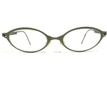 Lindberg Brille Rahmen Mod. 5100 Matt Grau Cat Eye Streifen Titan 49-19-135 - $233.38