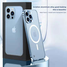 Magnetic Charging Aluminium Case Cover for iPhone - £15.65 GBP