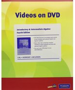 Videos on DVD for Introductory and Intermediate Algebra Lial, Margaret L... - $195.99