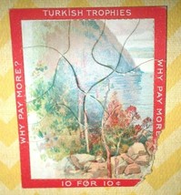 Turkish Trophies Puzzle Tobacciana Tobacco Card Cigarettes Cigars 2x3 Circa 1910 - £3.95 GBP