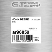 AR96859 Line Fits John Deere (New Oem) - $65.78