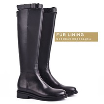 Women Boots Winter Warm Sexy Over-The-Knee Boots Fashion Buckle Black Long Boots - £78.35 GBP