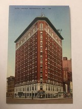 Vintage Postcard Unposted Linen Hotel Lincoln Indianapolis IN - $2.85