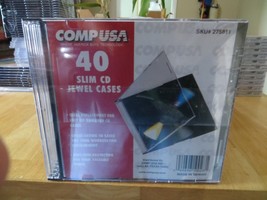 40 Pack CompUSA Slim CD Jewel Cases - $6.99