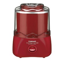 1.5 Qt. Red Frozen Yogurt and Sorbet Maker with Locking Lid - £63.07 GBP