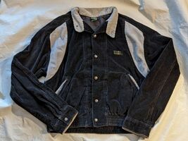 1990&#39;s Vintage O&#39;Neill Kord Knopf Langärmelig Jacke Schwarz Grau L 12282... - $4,455.81 MXN