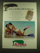 1990 Aruba Tourism Ad - On Aruba, we do things a little bit differently - £14.65 GBP