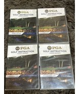 4 PGA GOLF INSTRUCTION Video Series DVDs - Short Game - Sand Saves - Tee... - £18.69 GBP