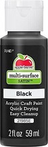 Apple Barrel Multi Surface Acrylic Paint 2 oz Black 2 Fl Oz - $2.66