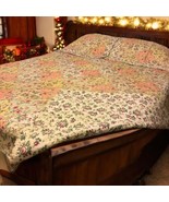 Better Homes Patchwork Quilt &amp; 2 Pillow Shams- Queen- Pastel Antique Wil... - £52.12 GBP