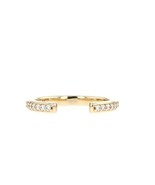 Open Pave Wedding matching stacking Band For Women, Valentine Day Gift Ring - $120.35 CAD