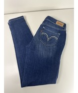 Women’s Leggings LEVI’S Size 7m 28x30 Pants Blue Denim Used Jeggings - £8.89 GBP