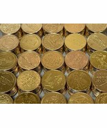 50 MIXED BRASS PACHISLO SLOT MACHINE TOKENS, TUMBLE CLEANED - $11.00