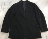 Vintage J Crew Blazer Womens 4 Black Soft Cashmere Wool Two Button Large... - $107.73