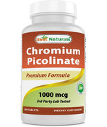 Best Naturals Chromium Picolinate 1000mcg 480 Tablets 2 BOTTLES OF 240 T... - €15,92 EUR Best Naturals Chromium Picolinate 1000mcg 480 Tablets 2 BOTTLES OF 240 T... - €15,92 EUR