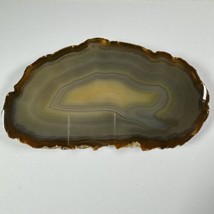 Brazilian Agate Polished Slab Display Piece Big 1 Lbs 8 Oz Beautiful - £15.81 GBP