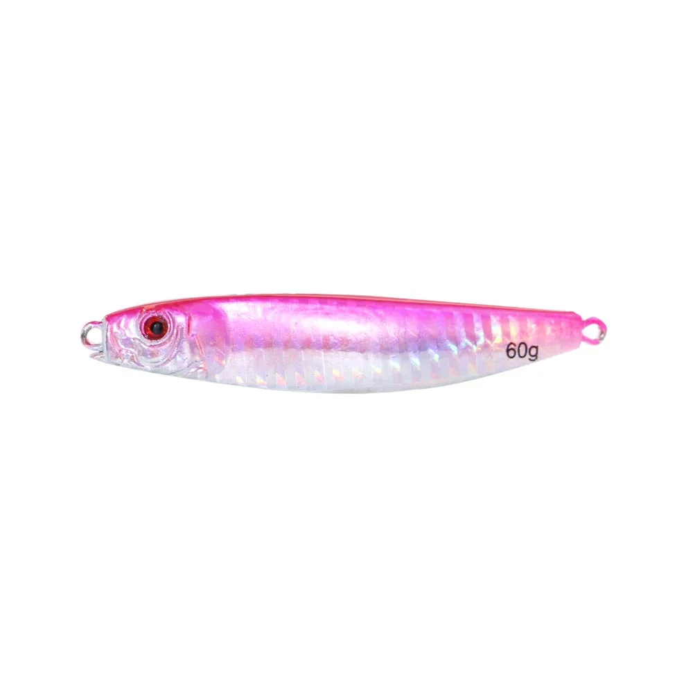 AI-SHOUYU Metal Jig Spoon Lure 30g 40g 50g 60g Jigging Lead Fish Sea Bass Fishin - £48.67 GBP